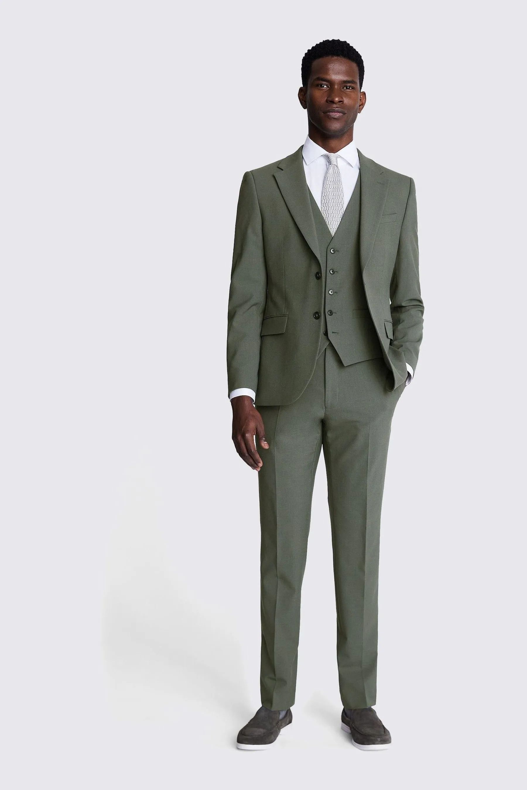 DKNY Sage Green - Slim Fit Suit - Giacca